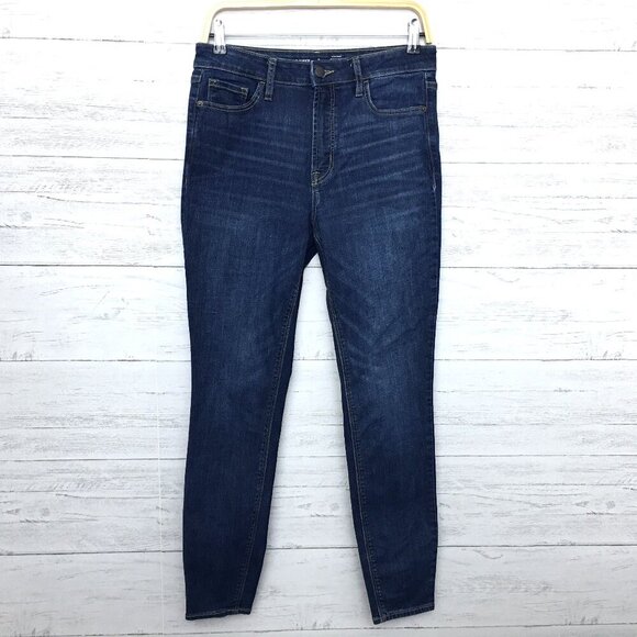Old Navy Women's Jeans Rockstar Super Skinny Jeans High Rise size 8L length 29" - Picture 1 of 7